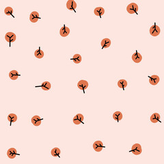 seamless pattern of brown tree for wallpaper autumn season or other. Made in eps