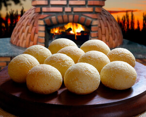 Cheese bread, a traditional Brazilian snack