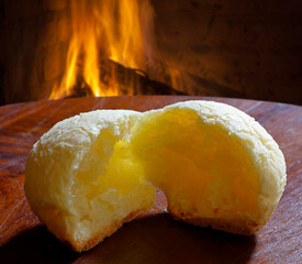 Cheese bread, a traditional Brazilian snack
