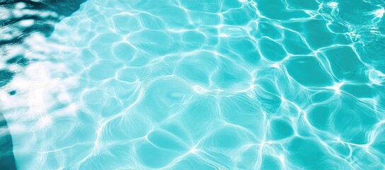 Obraz premium Sparkling turquoise water surface
