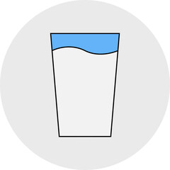 Milk glass single icon vector illustration