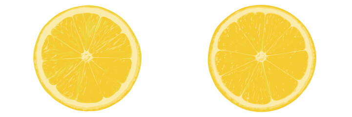 Freshly sliced lemons arranged on a clean surface showcasing their vibrant color and juicy texture