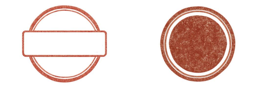 Circular badge design for branding and decoration in flat vector style showcasing simple shapes and textures - Powered by Adobe