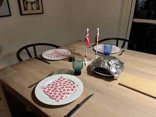 dining room with table