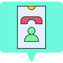 Call single icon vector illustration