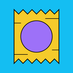 Condom single icon vector illustration