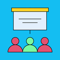 Presentation single icon vector illustration