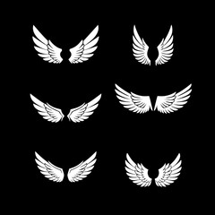Diverse wing icon pack with variations