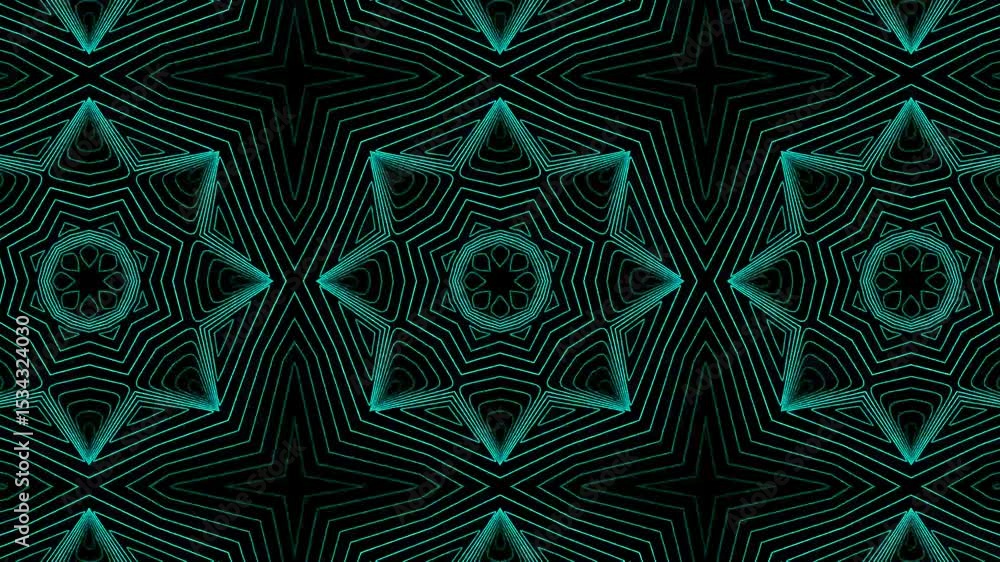 Poster abstract stripes kaleidoscope effect. liquid waves corporate abstract motion background. seamless lo