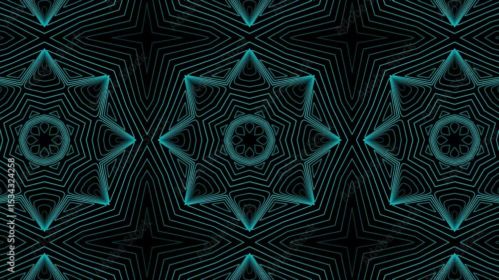 Poster abstract stripes kaleidoscope effect. liquid waves corporate abstract motion background. seamless lo