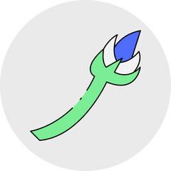 Plants single icon vector illustration