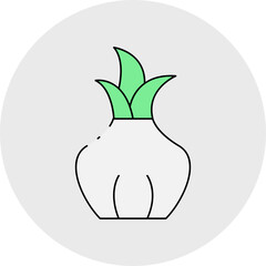 Onion single icon vector illustration