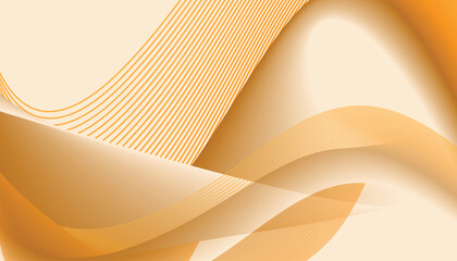 abstract wavy orange gradient background