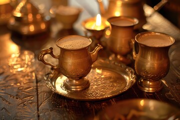 Fototapeta premium A warm and comforting sight of masala tea ready to be enjoyed