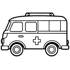 Retro Medic Transport Vector