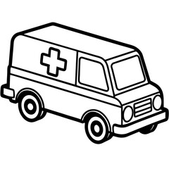 Retro Medic Transport Vector