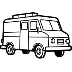 Retro Medic Transport Vector