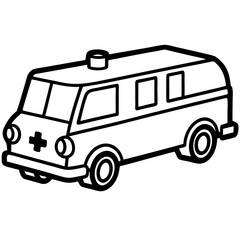 Retro Medic Transport Vector