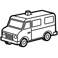 Retro Medic Transport Vector