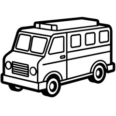Retro Medic Transport Vector