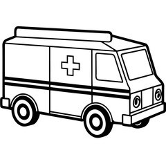 Retro Medic Transport Vector