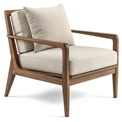 armchair isolated on white background