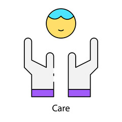 Care single icon vector illustration