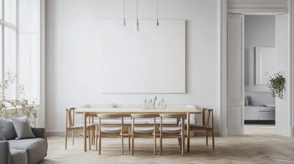 Modern dining room interior (1)