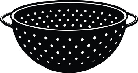 colander silhouette vector