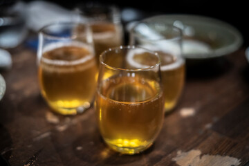 グラスに入ったビール