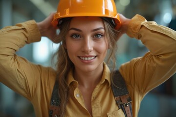 female construction worker