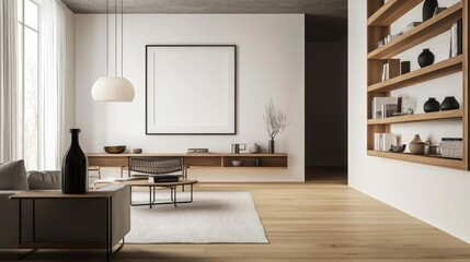 Modern minimalist living room interior (8)