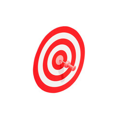 Target with pin transparent background