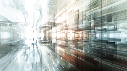 Fototapeta premium Abstract futuristic architectural interior