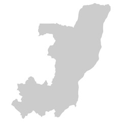 Fototapeta premium map of Republic Congo shadow