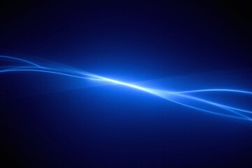 long exposure shot of a blue light streaks in the dark