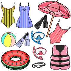set of fashion clothes
Water supplies