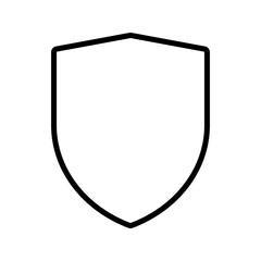 Fototapeta premium Shield icon vector template isolated. logo design, flat syle color editable vector illustration on blank background. 