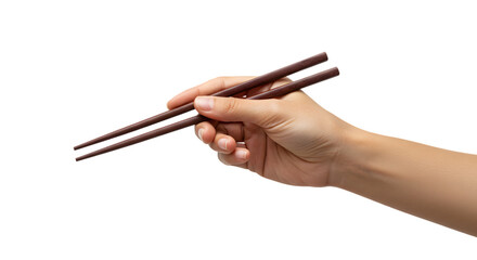 hand holding chopsticks