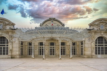 Vichy in France, the ancient opera in the center, Art nouveau building
