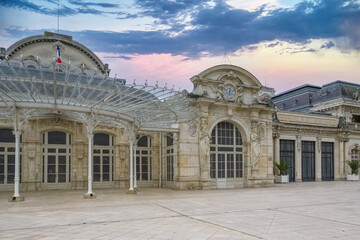 Vichy in France, the ancient opera in the center, Art nouveau building
