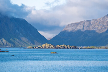 Yttersand- Traumlandschaft in Fredvang auf den Lofoten, Norwegen