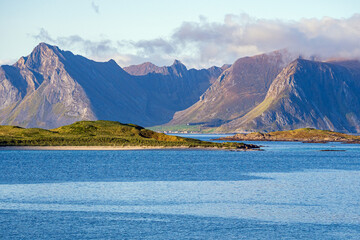 Yttersand- Traumlandschaft in Fredvang auf den Lofoten, Norwegen