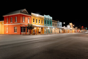 stunning view of historical architecture illuminated by ultrabright neon accents at night