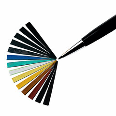 set of colorful pencils