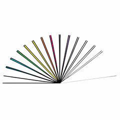 set of colorful pencils