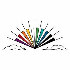set of colorful pencils