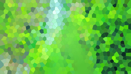 Abstract Green Mosaic Pattern Background