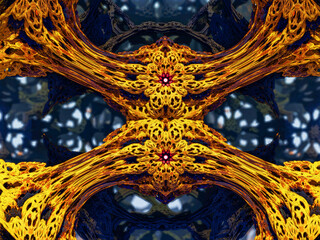 Abstract Background Image of a Fractal Design