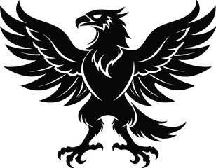 Obraz premium Decorative Eagle Vector Design, Eagle Bird Clipart